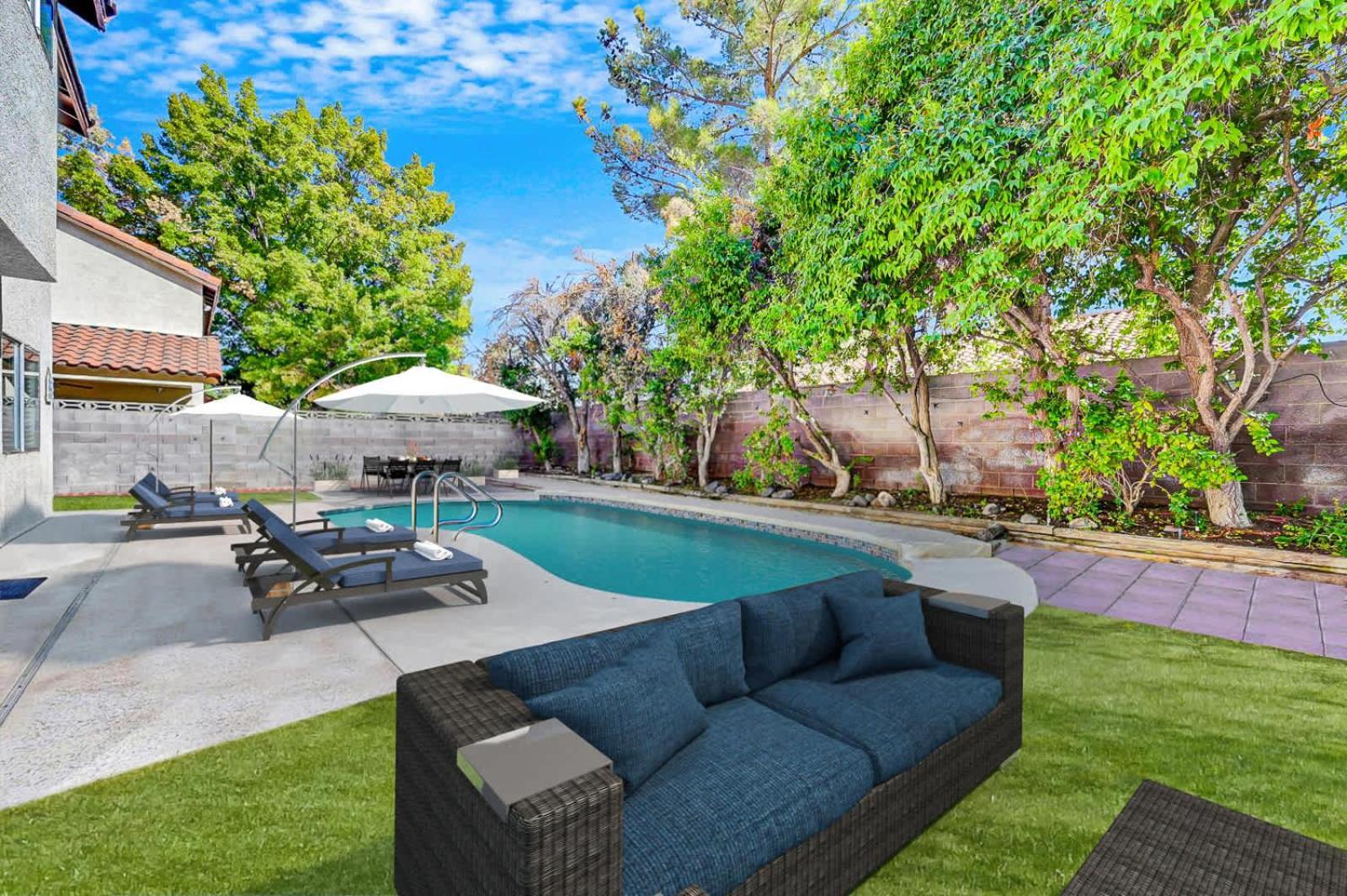 Bright Fun Spacious Home With Pool ลาสเวกัส ภายนอก รูปภาพ